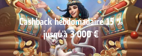 Cashback Hebdomadaire Casino – 10% jusqu'à 500€