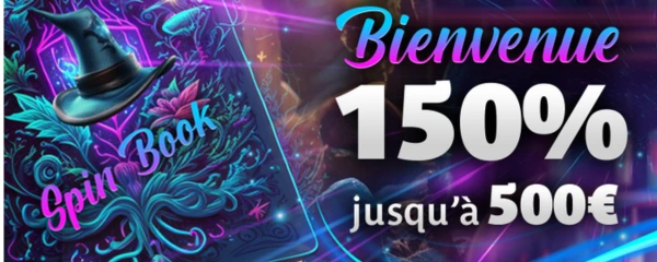 Bonus de Bienvenue – 150 % jusqu'à 500€ + 100 FS