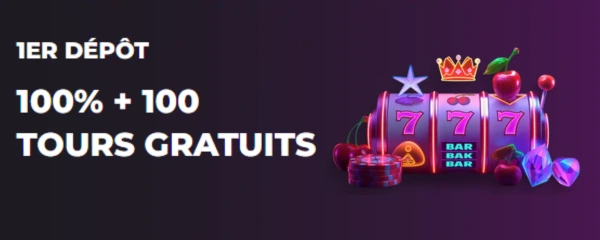 Bonus de Bienvenue - 1er Dépôt 100%